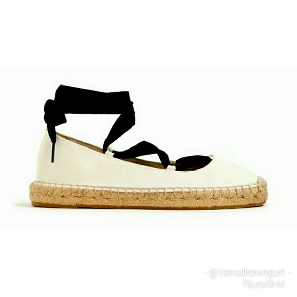 J. Crew Shoes - J. Crew Canvas Lace-up Espadrilles  NWT 9